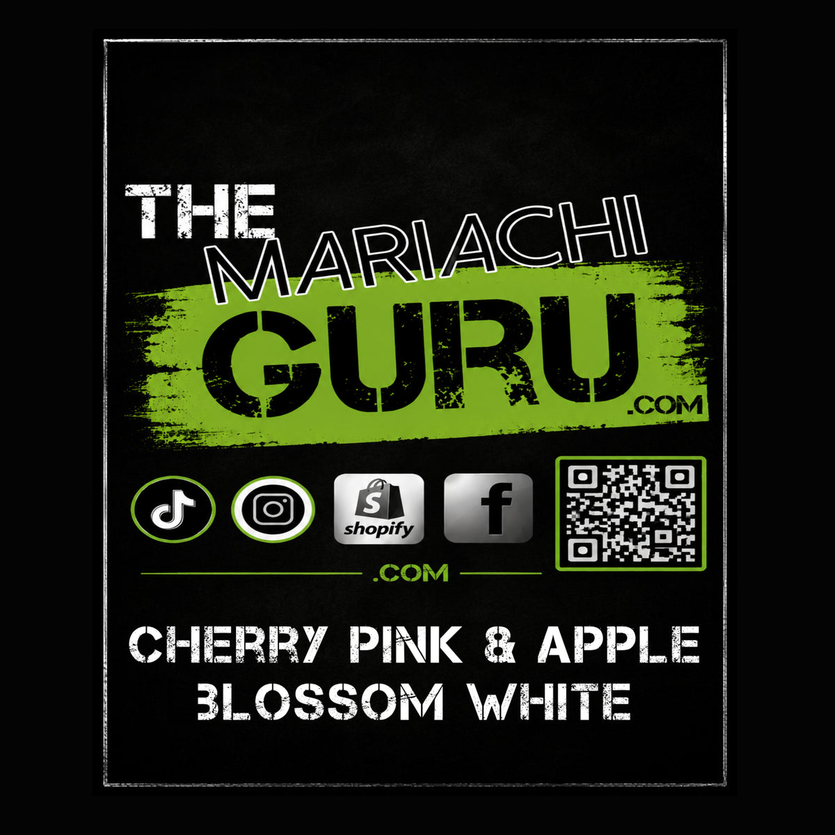 Cherry Pink & Apple Blossom White